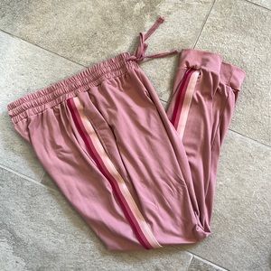 Stripe pink joggers size small